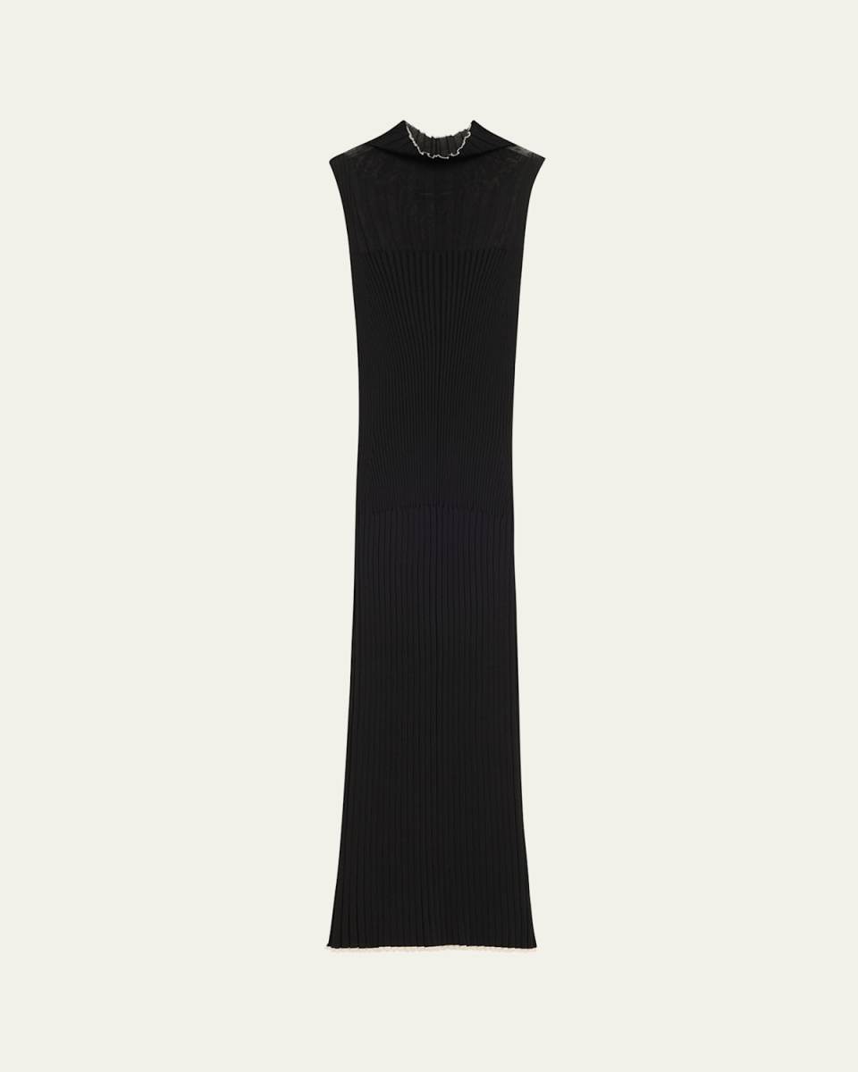 Maia Ribbed Turtleneck Dress
